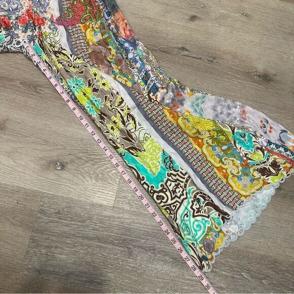 Johnny Was multi colored Rachel wide leg pants size XS - Picture 13 of 13